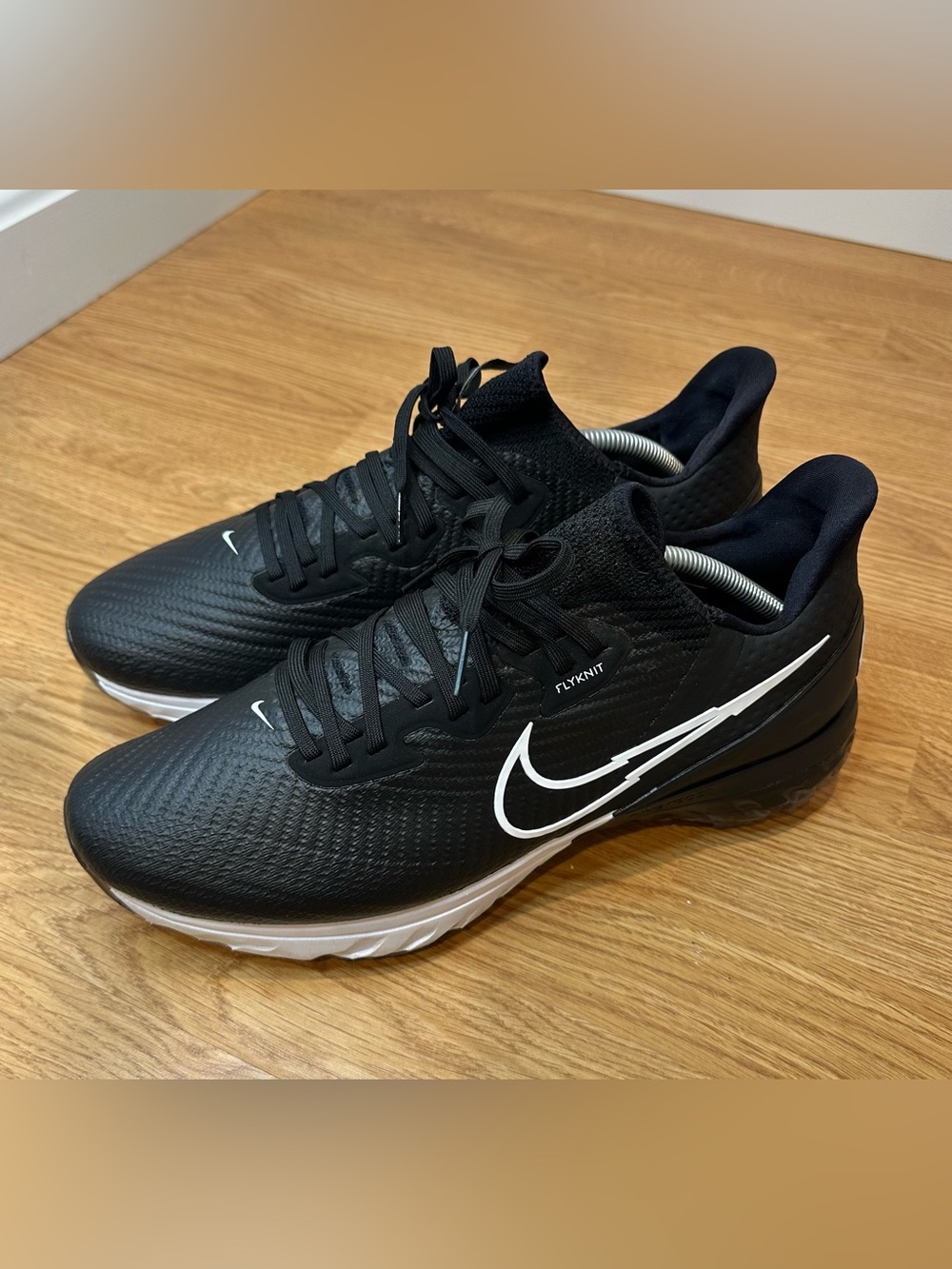 Nike Air Zoom Infinity Tour Golf Shoes Black White Mens Size 11.5 W Wide CT0541